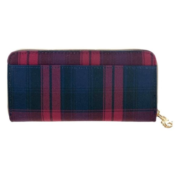 Waterproof Plaid Long Wallet Fits Phone & Bills - Picture 3 of 15